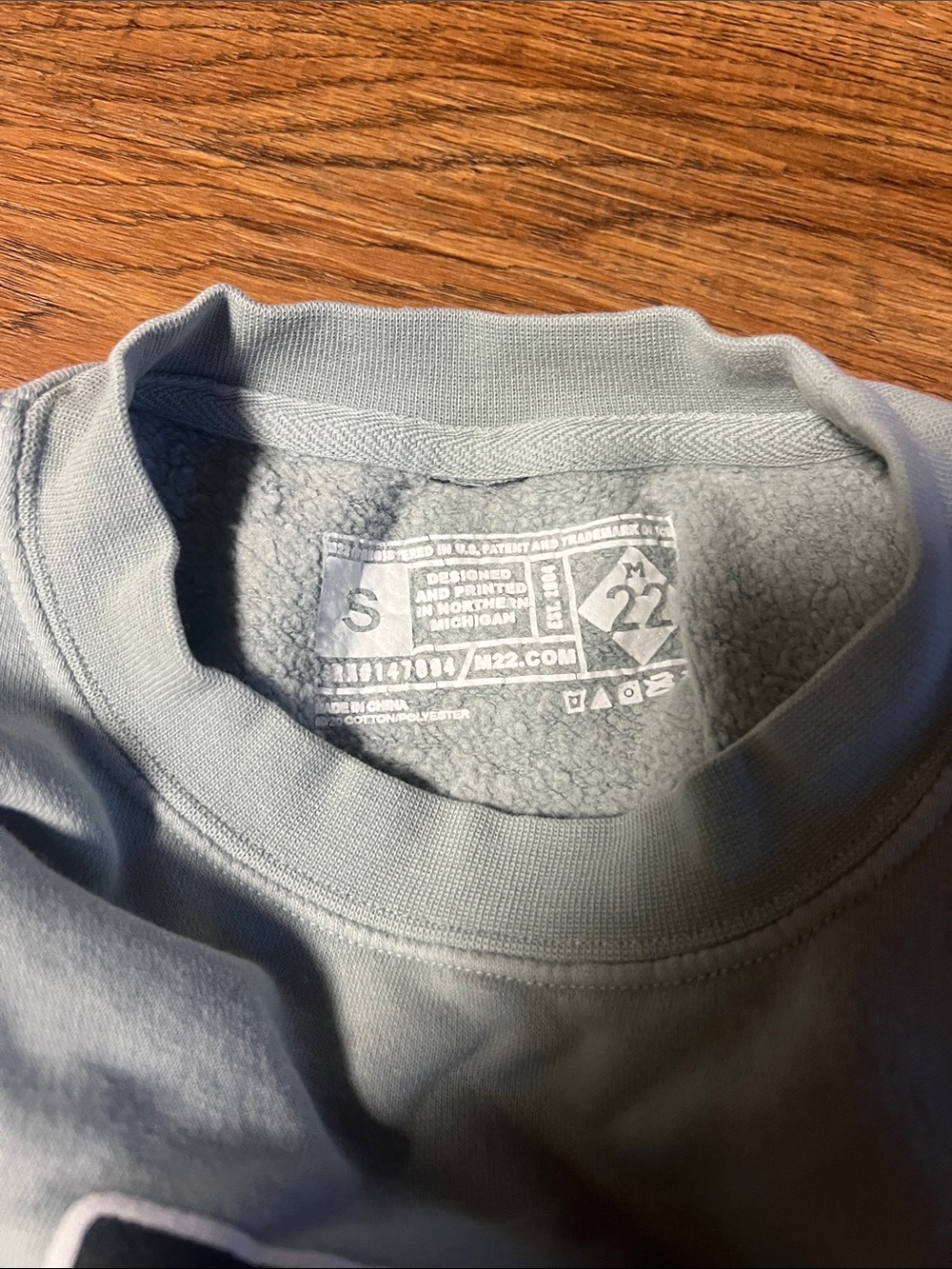 M22 Logo Crewneck Sweatshirt - Light Sage - Picture 2 of 3